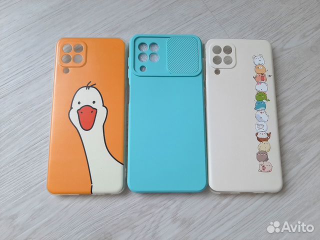 Чехлы на samsung a22 (новые) цена за все