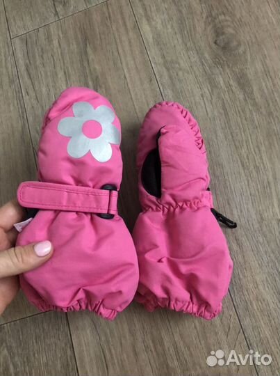 Варежки зимние для девочки, краги