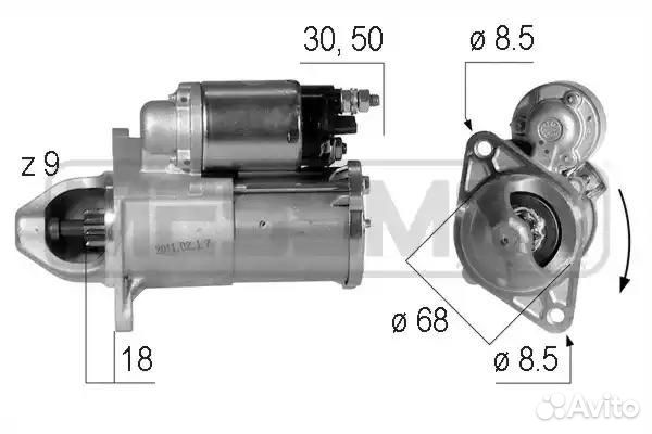 220609 Стартер opel astra h / j 1.6 / 1.8