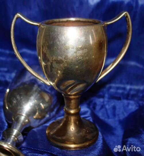 Наградной посеребрёный кубок начало хх века Англия