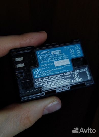 Аккумулятор LP-E6N(LC-E6) для Canon оригинал