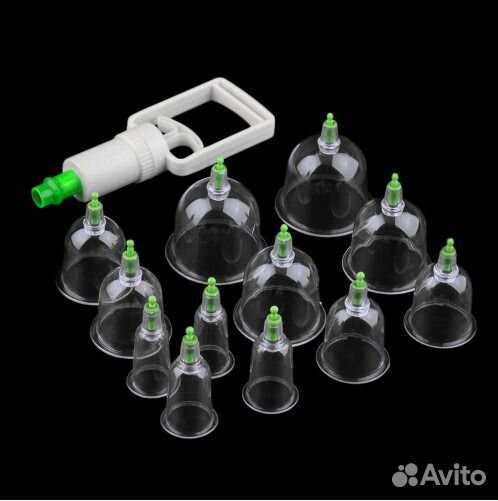 Массажные вакуумные банки 12 шт