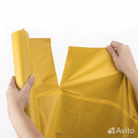 Мешки для раздельного сбора мусора 120 л, желтые