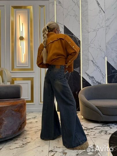 Джинсы палаццо женские