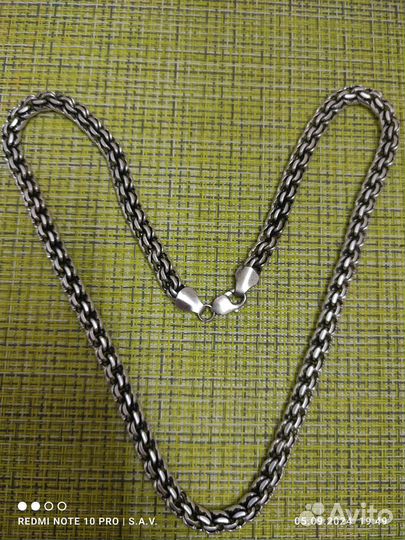 Серебряная цепь бисмарк 100 грамм 67 см 925