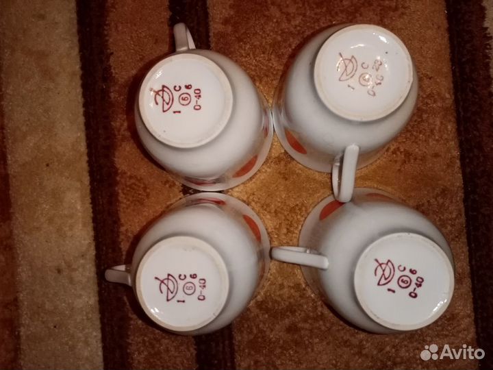 Набор чашек СССР