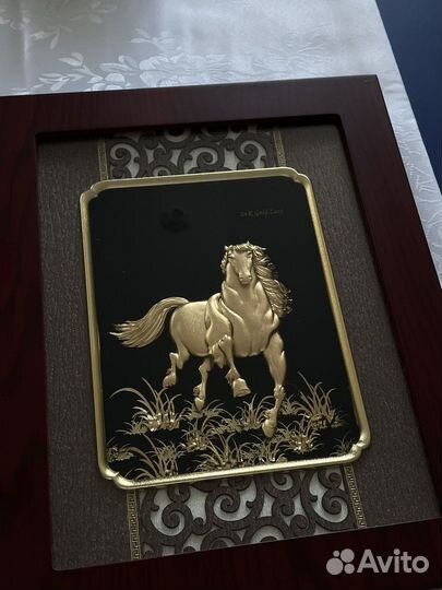 Картина 24 карата золото