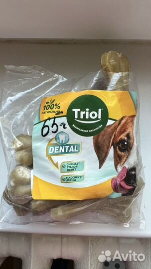 Лакомства для собак triol