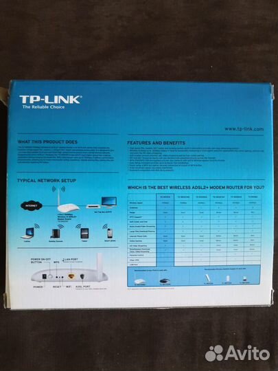 Роутер adsl2+ TP-link TD-W8151N