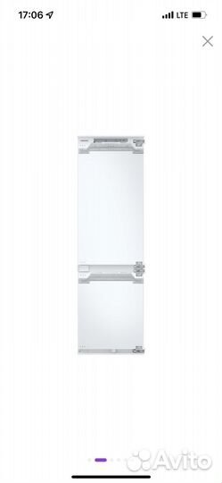 Встраиваемый холодильник Samsung brb267150ww