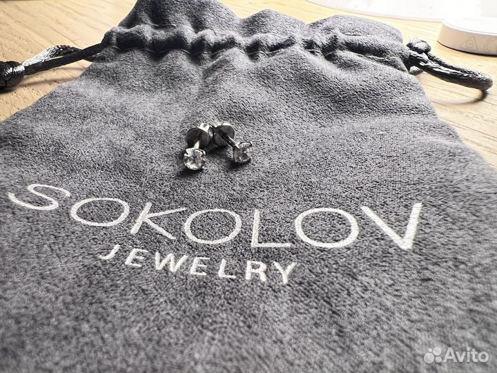Серьги пусеты 925 Sokolov