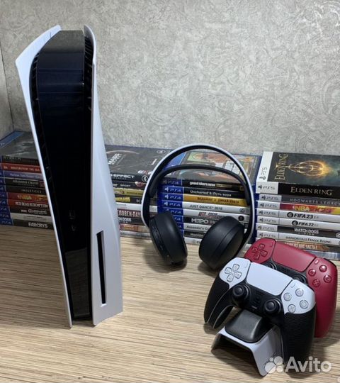 Sony PS5 PlayStation 5 + 2Джостика + 40Игр