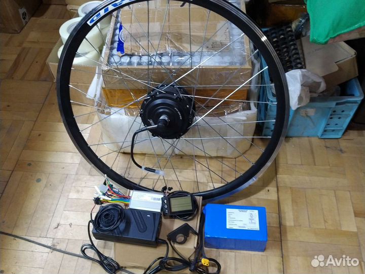 Комплект 350вт с lcd и батареей для вела