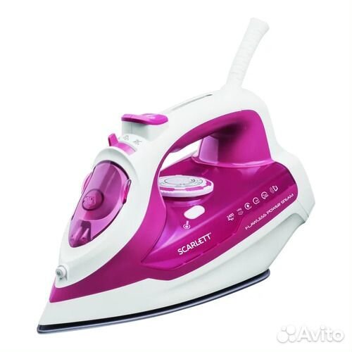Утюг Scarlett SC-SI30K28 розовый/белый