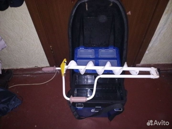 Рыболовный ящик.бур.санки