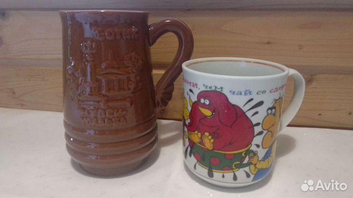 Керамика: бутылки, кружки в коллекцию