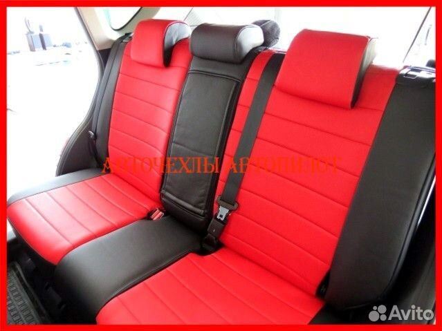 Чехлы Автопилот Mazda CX-5 1 из экокожи чёрно-крас