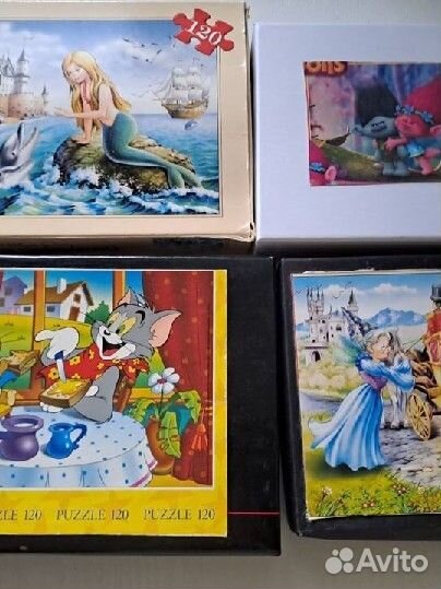 Пазлы 4 набора