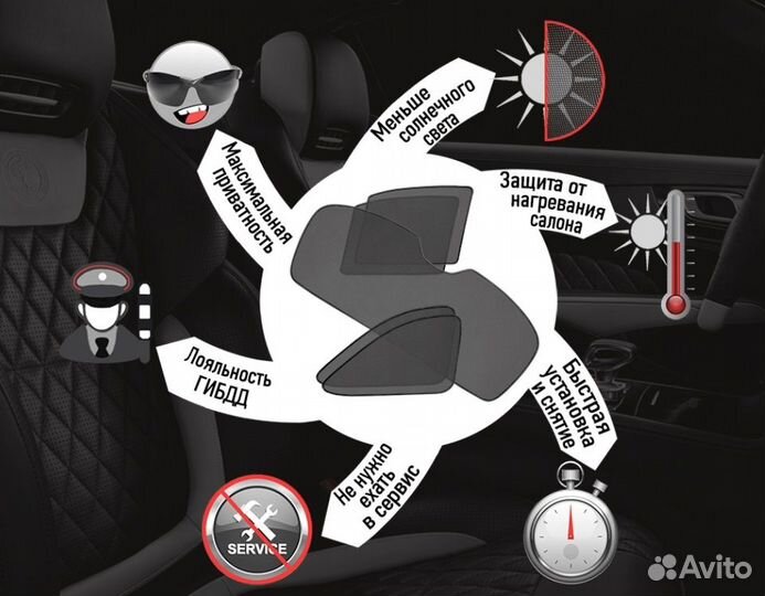 Каркасные шторки на Volkswagen Polo 2009-2020