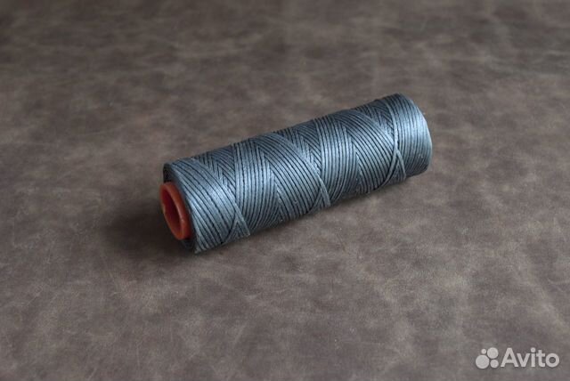 Нить вощеная. Тёмно-серая. 100 м