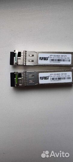 Модули SFP 10G WDM 1270/1330nm 20km LC