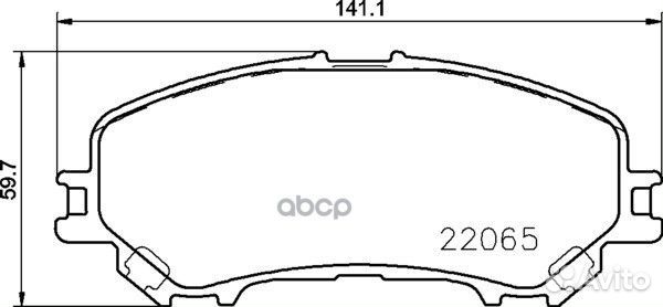 Колодки тормозные nissan qashqai 14- передние N