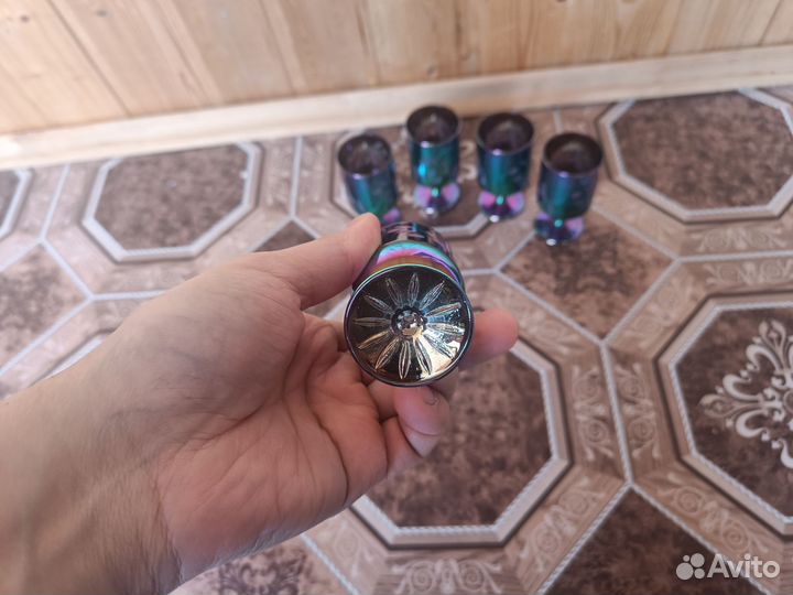 Рюмки цветное стекло СССР