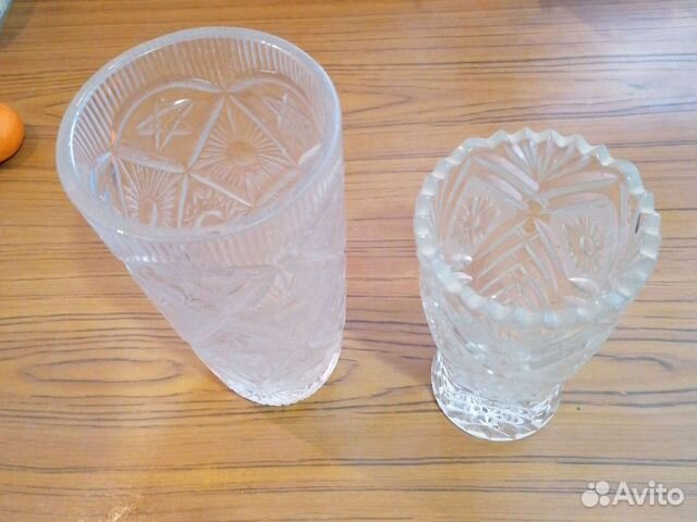 Ваза для цветов хрустальная СССР