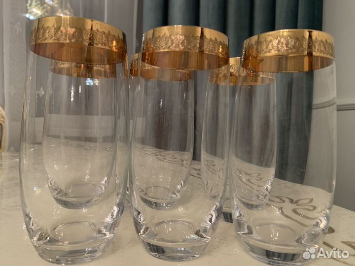 Креманки, бокалы для мартини, стаканы Богемия
