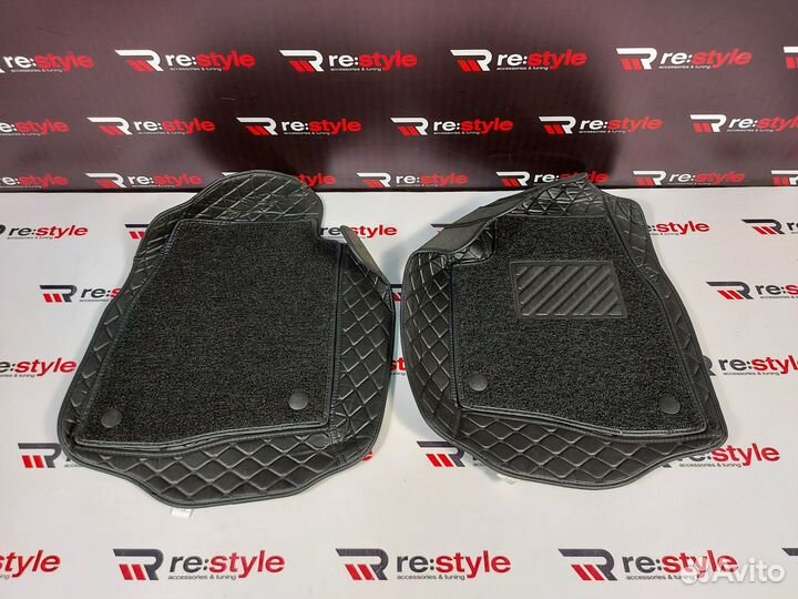 Ковры салона 3D Mitsubishi Pajero V90 правый руль