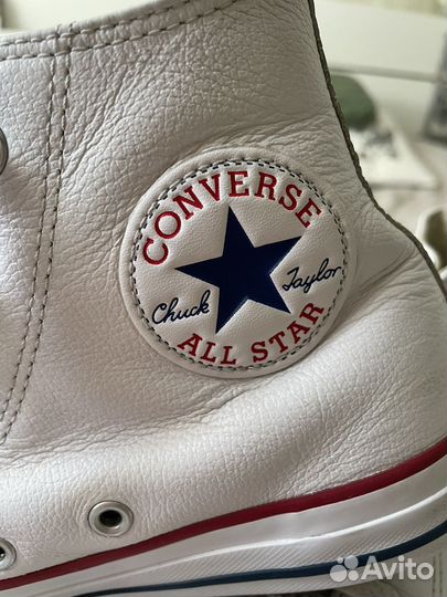 Кеды converse женские высокие белые