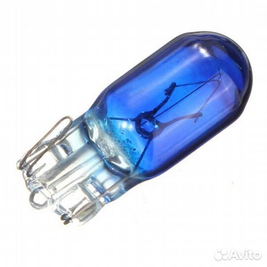 Лампа T10 (W5W) (габарит, без цоколя) 25 SMD синий