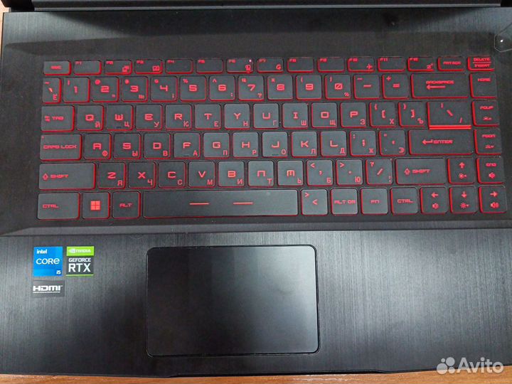 Игровой ноутбук msi gf63 Thin 11UD-254XRU