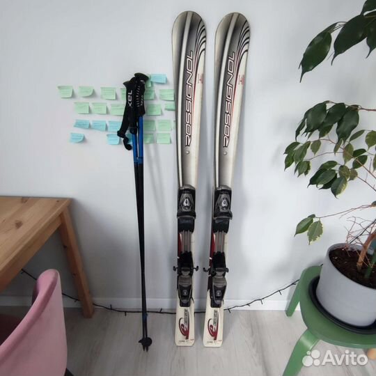 Горные лыжи Rossignol Edge 140, палки Exel 120