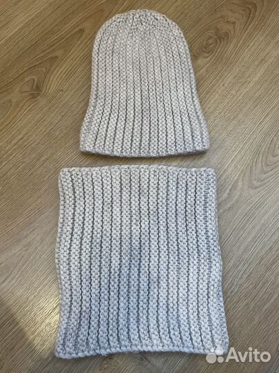 Комплект шапка и снуд женский