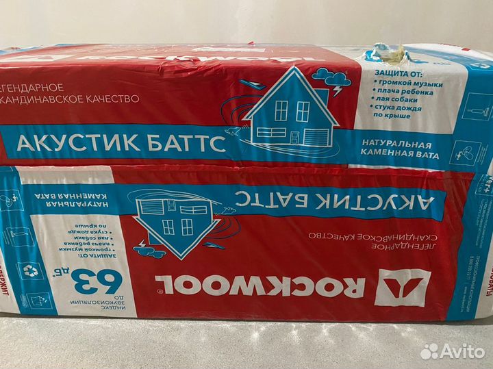 Rockwool акустик баттс утеплитель, шумоизоляция