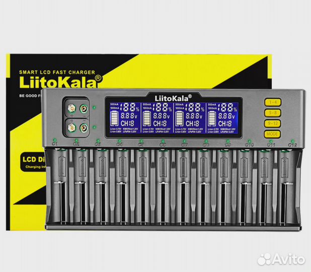 Зарядное устройство аккумулятора Liitokala s12