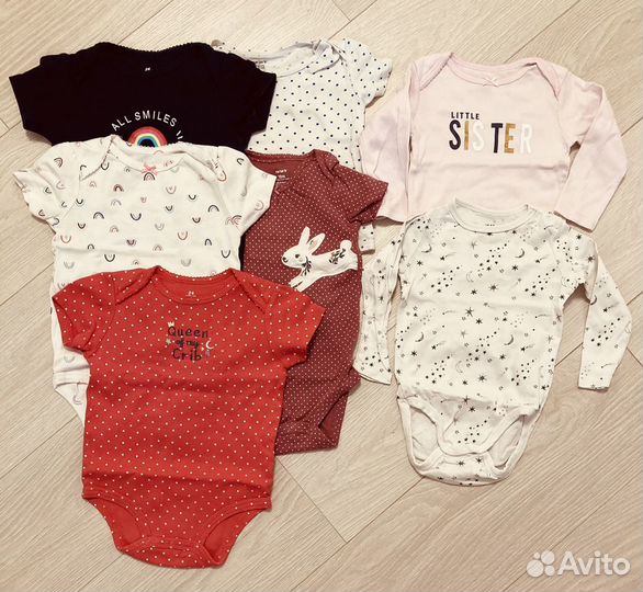 Боди для девочки 86 92