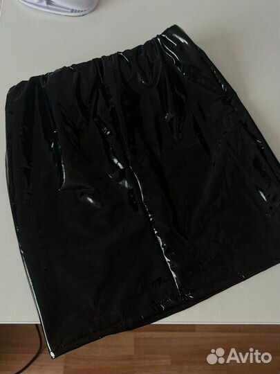 Юбка кожаная