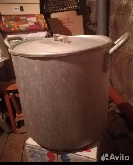 Кастрюля и бидон алюминиевые