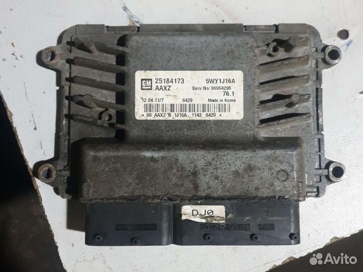 Блок управления эбу шевроле круз 1.8 z18xer