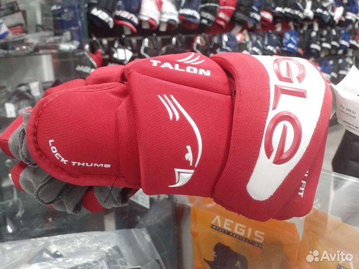 Хоккейные перчатки краги eagle talons 14 rd/wh