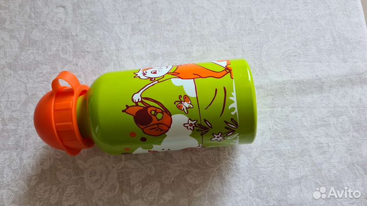 Бутылочка поильник металлический детский