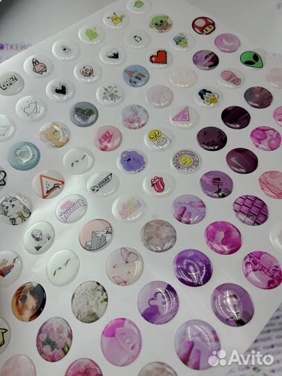 Печать стикеров наклеек с любым дизайном