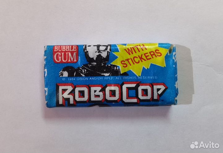 Вкладыши-наклейки Robocop + жвачка
