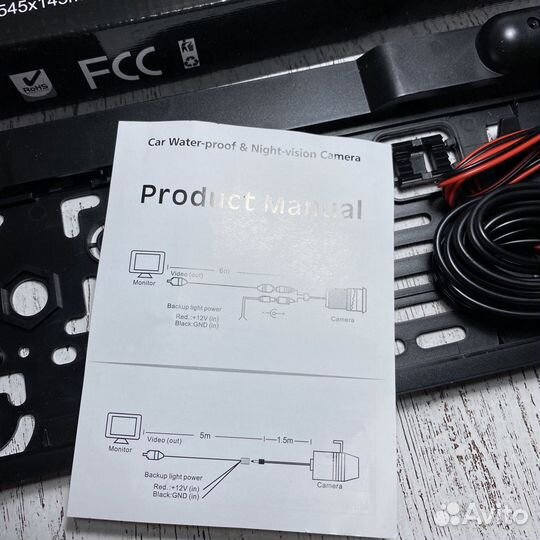 Камера заднего вида с рамкой гос. номера