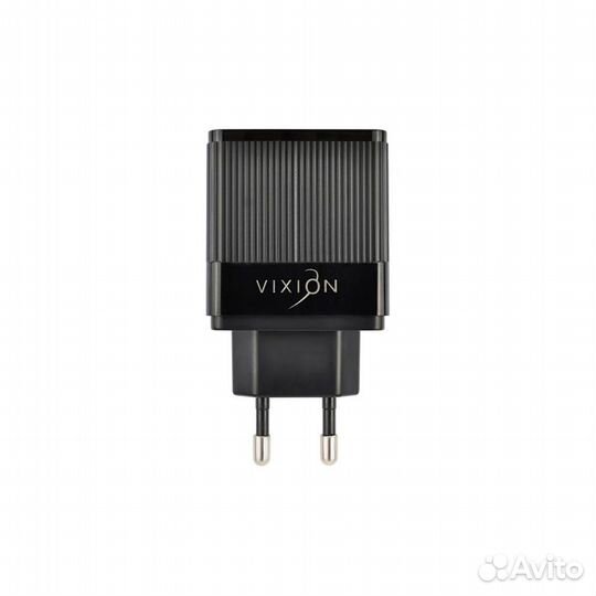 Блок питания vixion H2 2xUSB QC 3.0, 2.4A черный