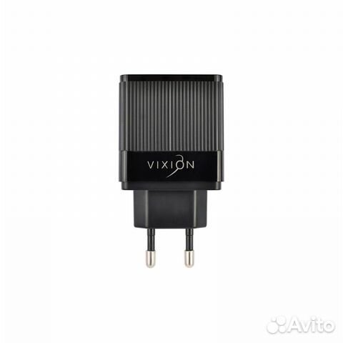 Блок питания vixion H2 2xUSB QC 3.0, 2.4A черный
