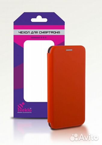 Магнитный Чехол-Книжка для Xiaomi Mi Play, красный