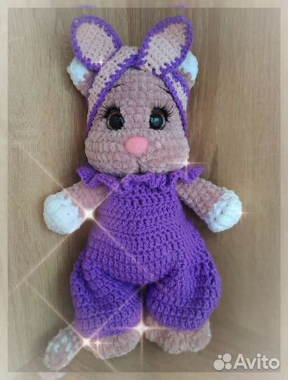 Киска плюшевая, ручная работа